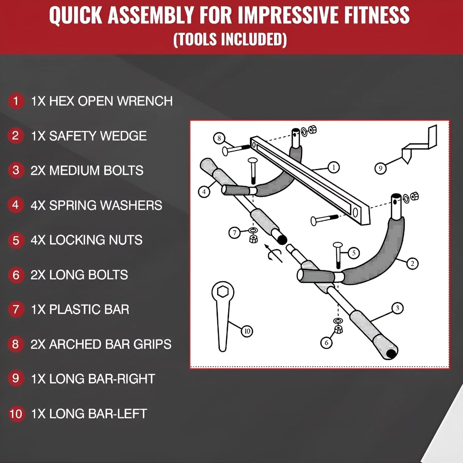 Versatile Black Doorway Pull-Up Bar - Ultimate Portable Fitness Solution